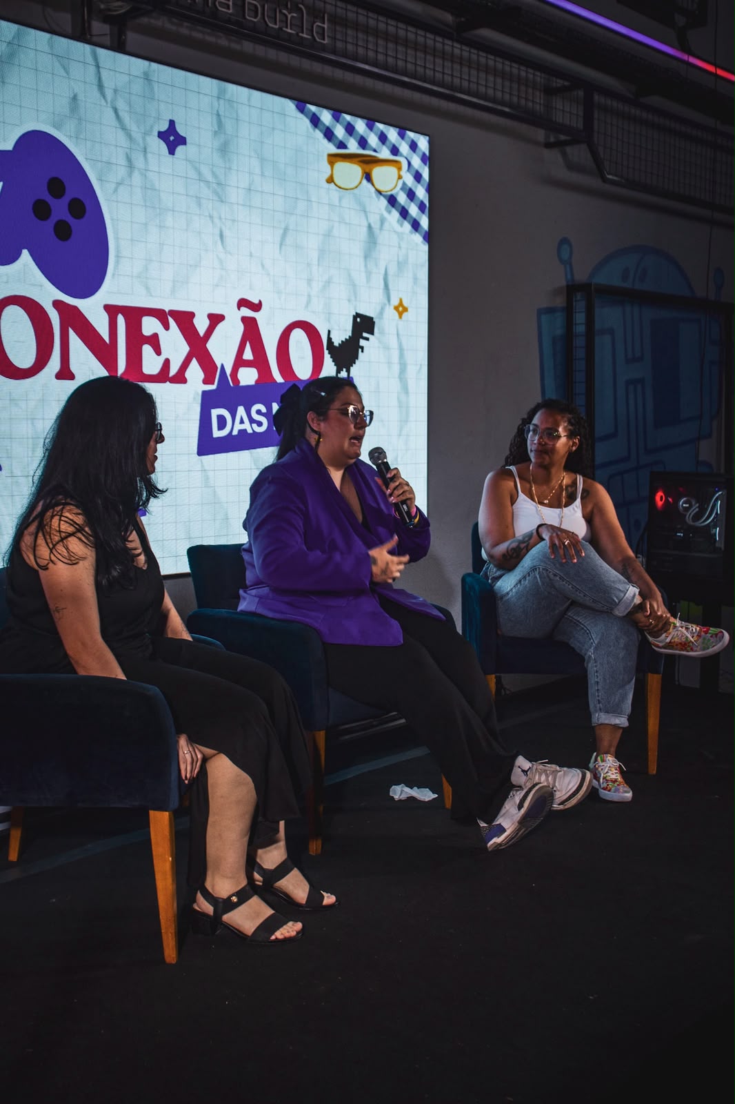 Talk Conexão das Minas com convidadas da comunidade